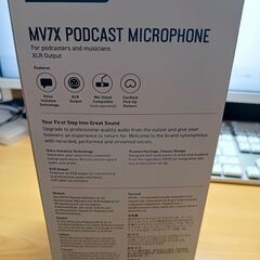 【未使用品】MV7X　PODCAST　MICROPHONE【ダイナミックマイク】