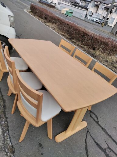６人掛け　ダイニングセット　テーブル　椅子６脚