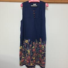 チチカカ ノースリーブ ワンピース 花柄 レトロ マタニティ 妊...