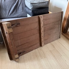 昭和レトロ　跳び箱台　テーブル板DIYの画像