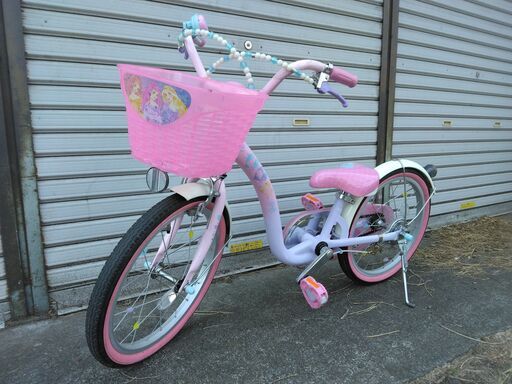 18インチの子供自転車です。ディズニープリンセス (バイク