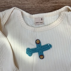 80ベビー服　　petitmain長袖カットソーの画像