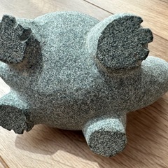 カメ　石の置物の画像