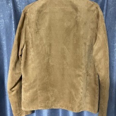 ブラウン スエードジャケットの画像