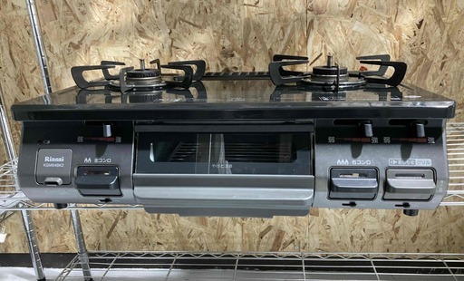 【Rinnai リンナイ】ガステーブル KGM64BK2R 2019年 LPガス用 右強火 ブラック お手入れ簡単 ガス台 ガスレンジ キッチン
