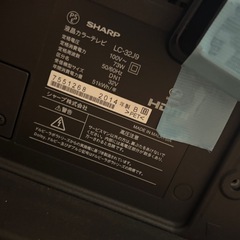 　TVシャープ　LC-32J9 　32インチ　　の画像