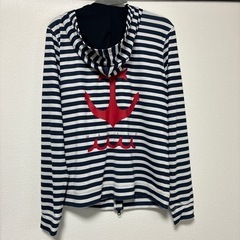 muta marine ストライプ フード付きジャケット