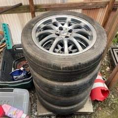 【お話中】16インチ　100ピッチ4穴　アルミホイール　値下げしました。