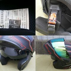 ■使用感少■JieKai デュアルレンズシステムメット JK-902 サイズ:L (59-60cm)の画像