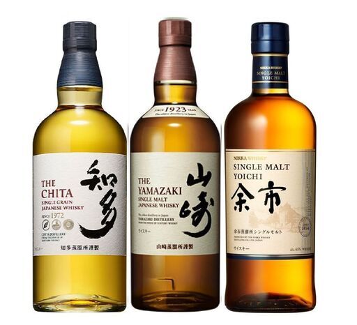 人気のジャパニーズウイスキー３本です　１