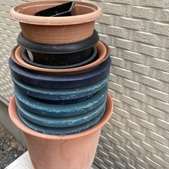 【売れました】植木鉢 11点set ※色あせなどありの画像