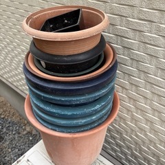 【売れました】植木鉢 11点set ※色あせなどありの画像