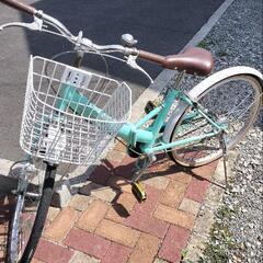 女の子用24インチ折り畳み自転車
