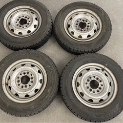 在庫処分セール！　スタッドレス　DUNLOP タイヤマルチ鉄ホイ...