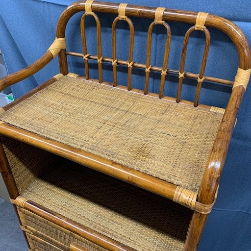 出張買取実施中★ラタン　チェスト　ラック　棚　シェルフ