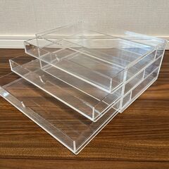 【無印良品】重なるアクリルケース・横型３段の画像
