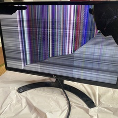 ジャンク　画面割れ　LG モニター　パソコンの画像