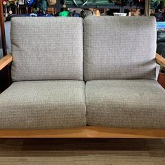 ソファ ２人掛け 布張り ベージュ リサイクルショップ札幌 買取本舗 西野店の画像