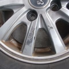BSエコピア　2020y製造品　165/65R13　社外アルミホイール付き　の画像