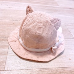 くすみピンク♡ベビー用帽子46㎝