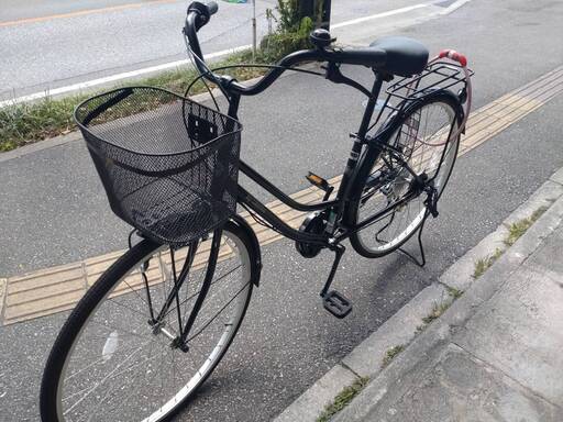 ママチャリ黒シティーサイクル10000円 (かみちゃん) 那覇の
