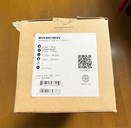 【未使用】マンフロット 業務用ビデオ三脚