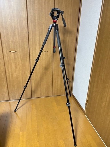 【未使用】マンフロット 業務用ビデオ三脚