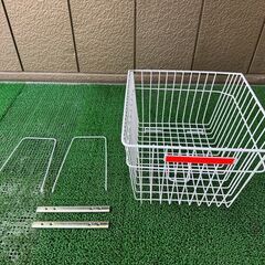 バイクかご　白