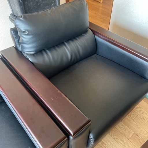 応接用　ソファセット【ニトリ　レグノ本革】