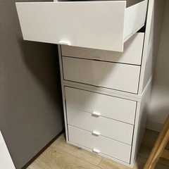 カラーボックス２個
（ホワイト）の画像