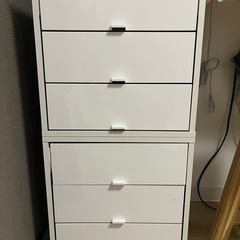 カラーボックス２個
（ホワイト）の画像