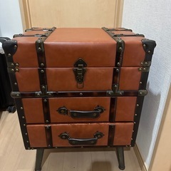 宝箱みたいなチェスト キャビネット アンティーク風