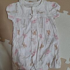 【新品】新生児服 50-60 半袖 女の子　夏服③