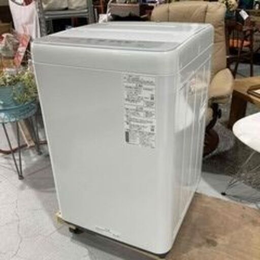 ★Panasonic★5㎏洗濯機 NA-F5B1 2023年 ホワイト W56.2cm コンパクト 使用期間短い かんたん操作 シンプル