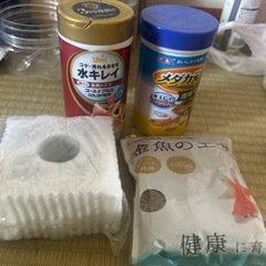 金魚、メダカの餌、フィルター