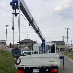 【J-0082】日野 レンジャー FC9JKA 4段フックイン クレーン タダノ H25年式 6万km AT車 最大積載量2650kg 東洋ボディ リモコン付 1年車検付の画像