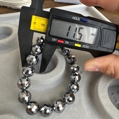 テラヘルツ 128面カット 天然石 パワーストーン ブレスレットの画像