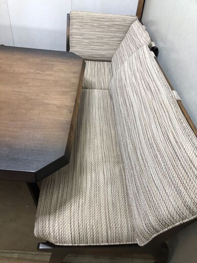 ナフコホノカリビングダイニング6点セットブラウン【糸島市内