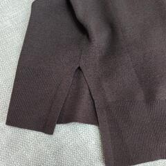 【値下げ】レディース　茶ニット　サイズ38の画像
