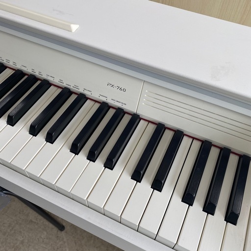 9102 CASIO カシオ 電子ピアノ 電子 ピアノ PriviA PX-760 ホワイト 白 2015年製 楽器 幅1360mm × 奥行290mm × 高さ880mm