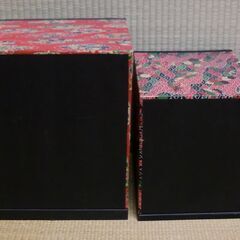 和紙工芸品 小箪笥3点まとめて■ 大・中・小■かわいい小引き出し 小物入れに　卓上収納　インテリア 和の時代物の画像