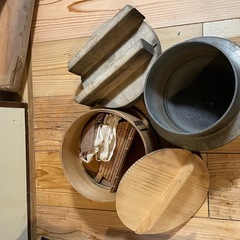 【受け渡し予定者決定】木臼　　餅つきセットの画像