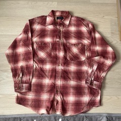 octopus  army メンズチェックシャツ　Lサイズ
