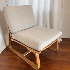 美品 無印良品のリビングでもダイニングでもつかえるソファチェア