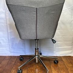 美品 ファブリック　ワークチェア　パソコンチェア  グレー　キャスター付きの画像