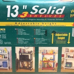 新品未使用未開封品 カラフルプラスチックシェルフ オープンラック 軽量 組立工具不要 幅75×奥行33×高さ110cm 3段の画像