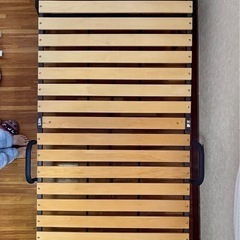 折りたたみ式ベッド　すのこベッド　シングル　