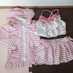 【90サイズ】ラッシュガード付き水着