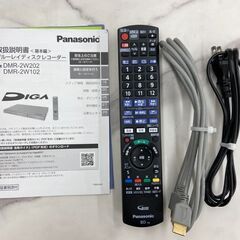 【REGASTOCK川崎店】【動作確認済み】Panasonic パナソニック DIGA ディーガ DMR-2W102 ブルーレイレコーダー 1TB 2番組同時録画 2024年製の画像