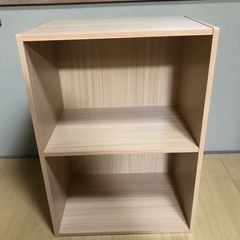 2段カラーボックス